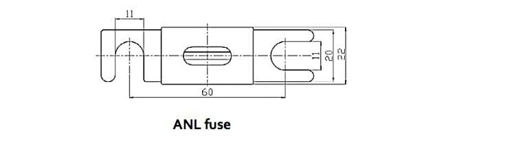 48V ürünler için ANL-fuse 400A/80V (1 adet)