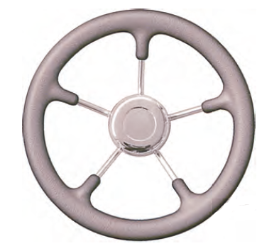 Tekne Dümen Simidi 28 cm Tipo 9 Gri