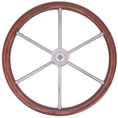 Savoretti T6 IN Modern Teak Dümen Simidi 40cm