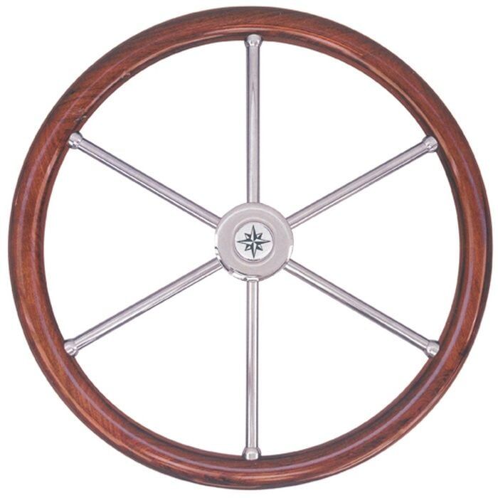 Savoretti T6 IN Modern Teak Dümen Simidi 50cm