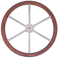 Savoretti T6 IN Modern Teak Dümen Simidi 50cm