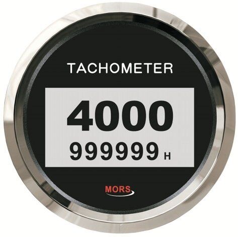 DİJİTAL DEVİR GÖSTERGESİ 4000 RPM 12-24V SİYAH