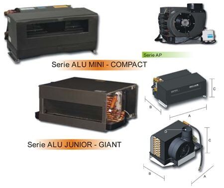 Fan-Coil ALU Serisi Mini Marin Soğutucu Fan 2400 BTU