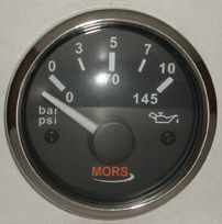 Yağ Göstergesi 5 Bar Siyah 12-24 V