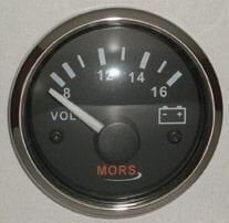 Voltmetre Siyah 12 V