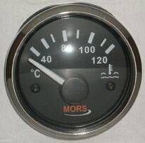 Hararet Gösterge Siyah 12-24V