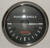 Dümen Açı Göstergesi Siyah 12-24V 55MM