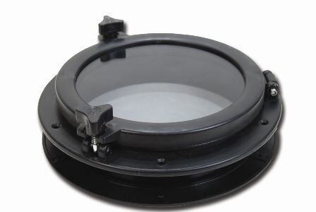 İÇTEN MONTAJ ABS YUVARLAK LUMBOZ SİYAH  265mm