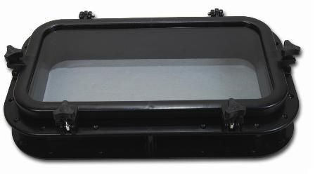 İÇTEN MONTAJ ABS DİKDÖRTGEN LUMBOZ SİYAH   300x500mm