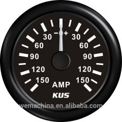 Ampermetre 12/24V Ø52mm Siyah