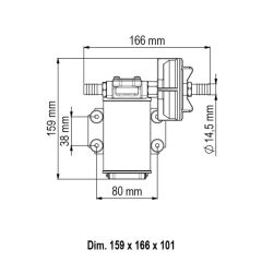 Marco UP4 Yakıt ve SuTransfer Pompası Bronz Dişli 24V