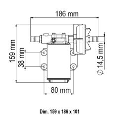 Marco  UP4/PV Güverte Yıkama Pompası 24V