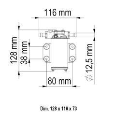 Marco UP2-PV Güverte Yıkama Pompası 12-24v