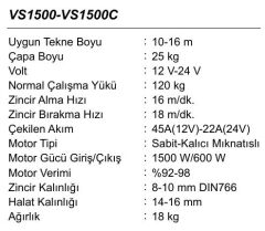 VS1500 Dik Irgat 10mm 24V