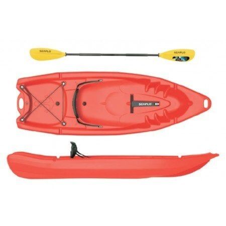 SEAFLO TEK KİŞİLİK YETİŞKİN KANO KIRMIZI
